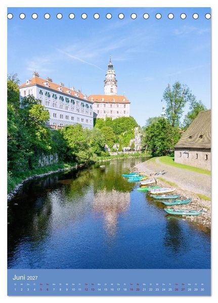 Produktbild: Zeitloses Cesky Krumlov. Zwischen Moldauschleifen und Schlosskulisse (Tischkalender 2027 DIN A5 hoch), CALVENDO Monatskalender