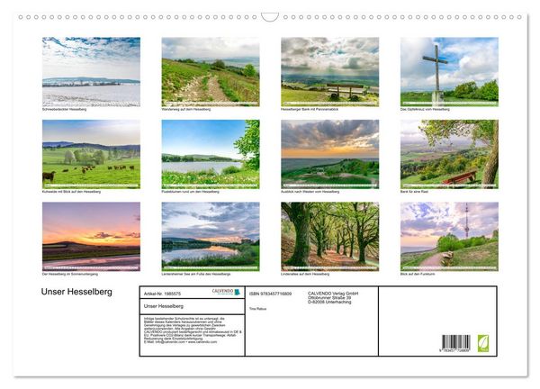 Produktbild: Unser Hesselberg (Wandkalender 2026 DIN A2 quer), CALVENDO Monatskalender