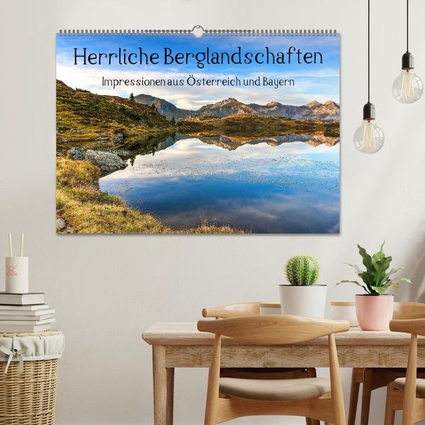 Produktbild: Herrliche Berglandschaften - Impressionen aus &Ouml;sterreich und Bayern (Wandkalender 2026 DIN A2 quer), CALVENDO Monatskalender