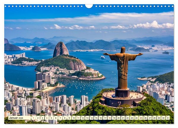 Produktbild: Typisch Brasilien (Wandkalender 2026 DIN A3 quer), CALVENDO Monatskalender