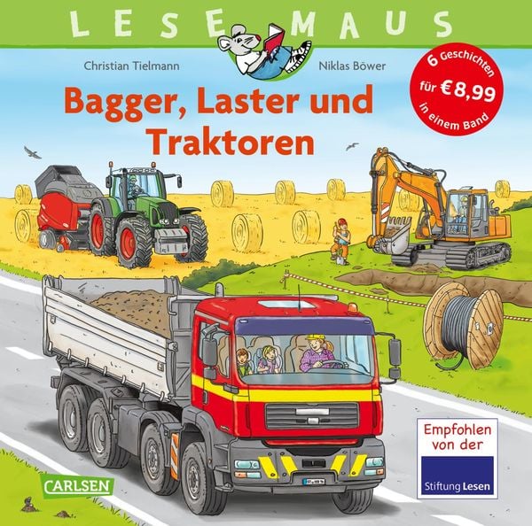 Produktbild: LESEMAUS Sonderbände: Bagger, Laster und Traktoren – Alles über Fahrzeuge