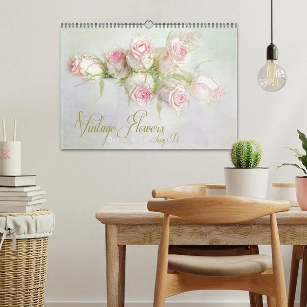 Produktbild: Vintage Flowers (Wandkalender 2026 DIN A3 quer), CALVENDO Monatskalender