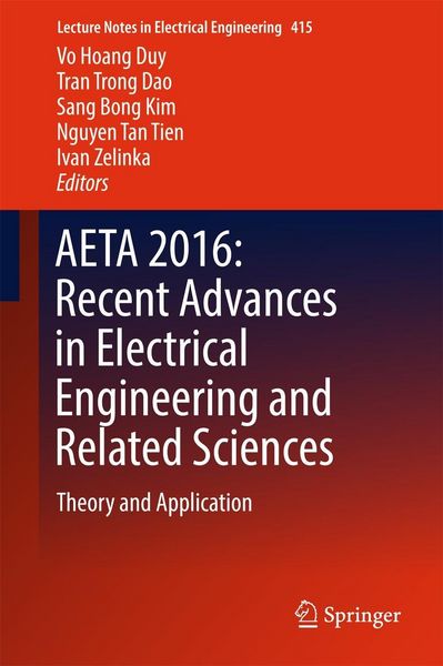 Produktbild: AETA 2016: Recent Advances in Electrical Engineering and Related Sciences