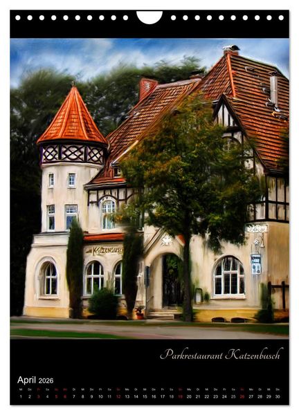 Produktbild: Herten - Digital gemalt (Wandkalender 2026 DIN A4 hoch), CALVENDO Monatskalender