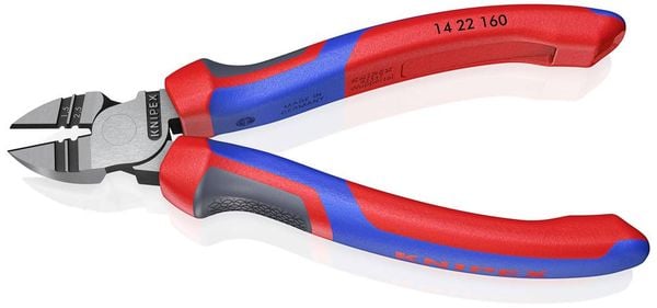 Produktbild: Knipex 14 22 160 Werkstatt Abisolier-Seitenschneider mit Facette 160mm
