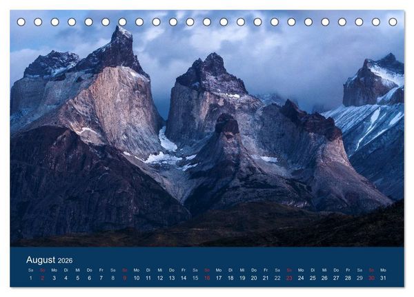 Produktbild: Patagonien-Land der Extreme (Tischkalender 2026 DIN A5 quer), CALVENDO Monatskalender
