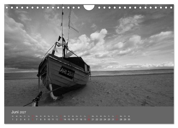 Produktbild: Ostsee - von schwarz bis wei&szlig; (Wandkalender 2027 DIN A4 quer), CALVENDO Monatskalender