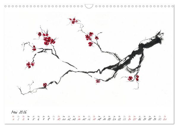 Produktbild: Asiatische Tuschmalerei (Wandkalender 2026 DIN A3 quer), CALVENDO Monatskalender