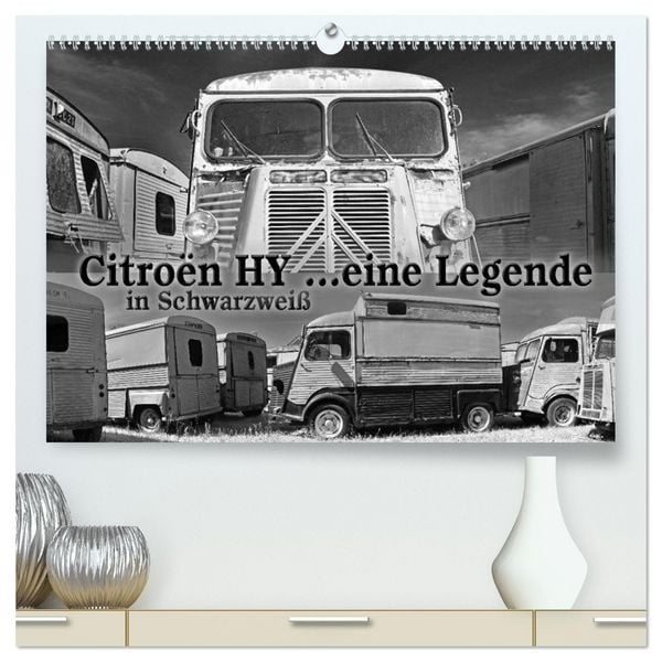 Produktbild: Citro&euml;n HY eine Legende in Schwarzwei&szlig; (hochwertiger Premium Wandkalender 2026 DIN A2 quer), Kunstdruck in Hochglanz