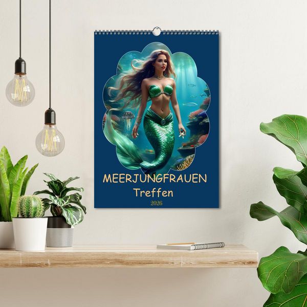 Produktbild: MEERJUNGFRAUEN Treffen (Wandkalender 2026 DIN A3 hoch), CALVENDO Monatskalender