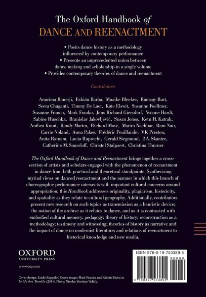 Produktbild: Oxford Handbook of Dance and Reenactment