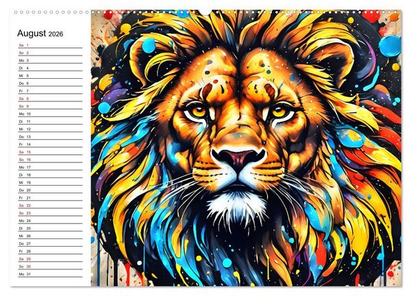 Produktbild: Street Art Sternzeichen (Wandkalender 2026 DIN A2 quer), CALVENDO Monatskalender
