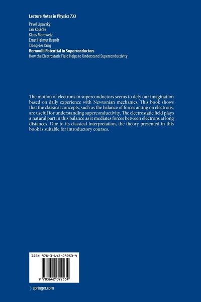 Produktbild: Bernoulli Potential in Superconductors