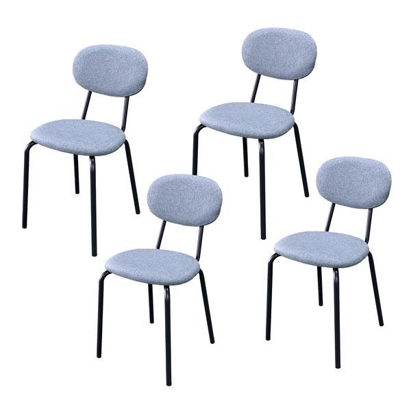 Produktbild: HTI-Living Stuhl Anella Grau 4er-Set Stuhl Anella Grau 4er-Set