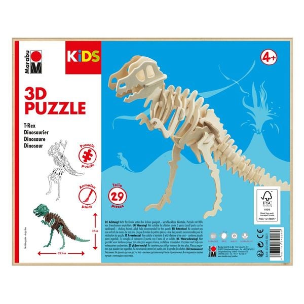 Marabu KiDS 3D Puzzle T-Rex Dinosaurier