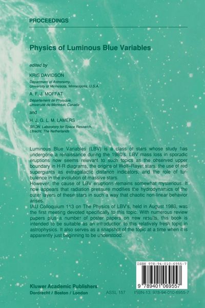 Produktbild: Physics of Luminous Blue Variables