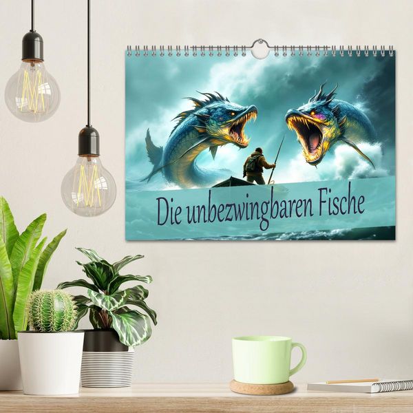 Produktbild: Die unbezwingbaren Fische (Wandkalender 2026 DIN A4 quer), CALVENDO Monatskalender