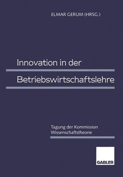 Produktbild: Innovation in der Betriebswirtschaftslehre