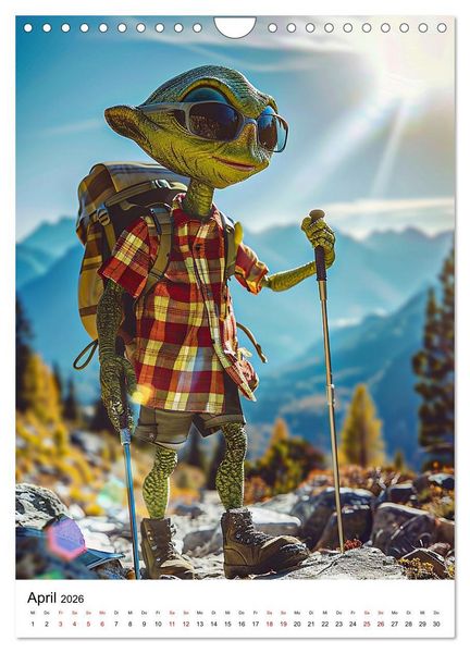 Produktbild: Aliens im Urlaub (Wandkalender 2026 DIN A4 hoch), CALVENDO Monatskalender