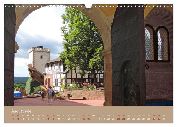 Produktbild: Die Wartburg - Weltkulturerbe im Herzen Deutschlands (Wandkalender 2026 DIN A3 quer), CALVENDO Monatskalender