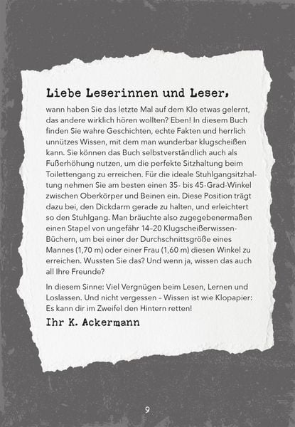 Produktbild: Klugschei&szlig;erwissen f&uuml;rs Klo