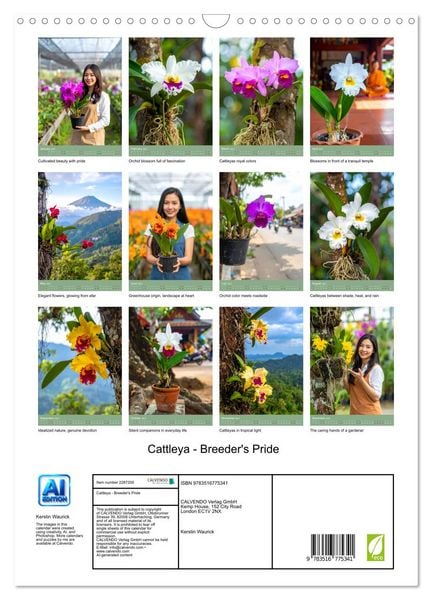 Produktbild: Cattleya - Breeder's Pride (Wall Calendar 2027 DIN A3 portrait), CALVENDO 12 Month Wall Calendar