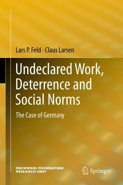 Produktbild: Undeclared Work, Deterrence and Social Norms