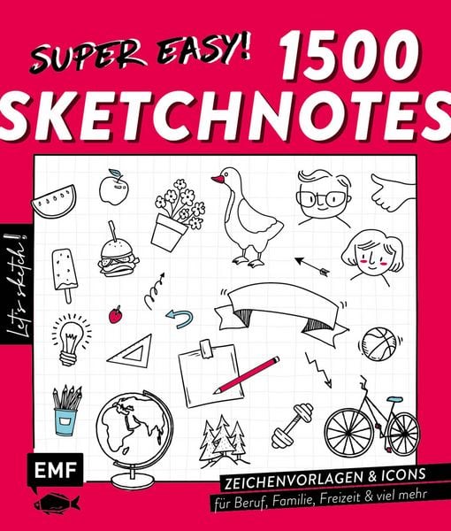 Produktbild: Let's sketch! Super easy! 1500 Sketchnotes