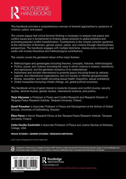 Produktbild: Routledge Handbook of Feminist Peace Research