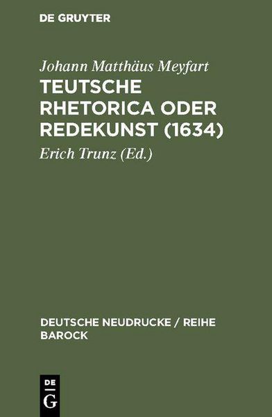 Produktbild: Teutsche Rhetorica oder Redekunst (1634)