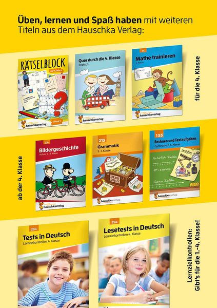 Deutsch 4. Klasse Übungsheft - Rechtschreiben und Diktate