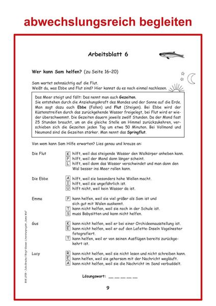 Produktbild: Literaturprojekt zu Sams Wal