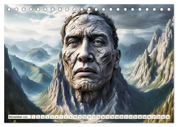 Produktbild: Berg Charaktere (Tischkalender 2026 DIN A5 quer), CALVENDO Monatskalender