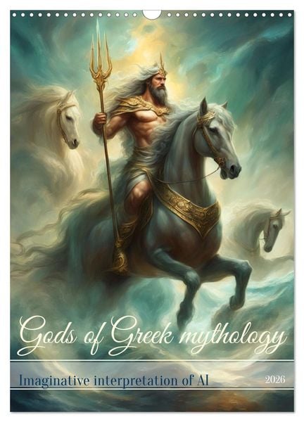 Gods of Greek mythology (Wall Calendar 2026 DIN A3 portrait), CALVENDO 12 Month Wall Calendar
