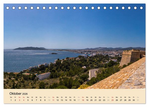 Produktbild: Ibiza Dalt Vila, Sa Penya und La Marina (Tischkalender 2026 DIN A5 quer), CALVENDO Monatskalender