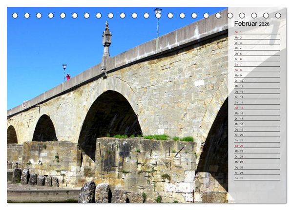 Produktbild: REGENSBURG - Impressionen (Tischkalender 2026 DIN A5 quer), CALVENDO Monatskalender