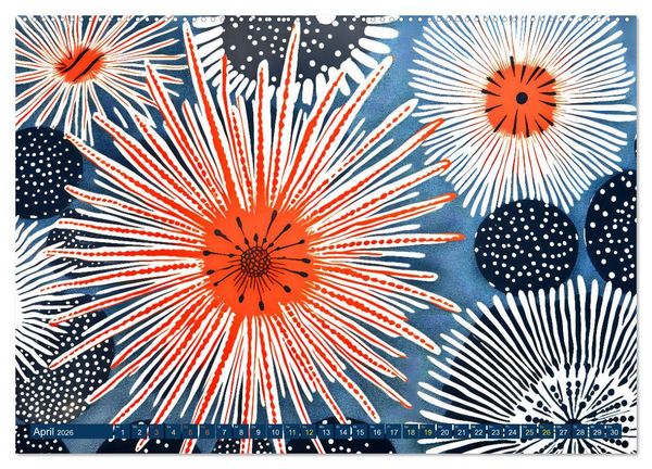 Produktbild: Linolwelt - Meeresbewohner und Kunst (hochwertiger Premium Wandkalender 2026 DIN A2 quer), Kunstdruck in Hochglanz