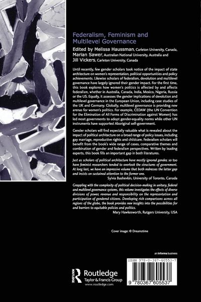 Produktbild: Federalism, Feminism and Multilevel Governance
