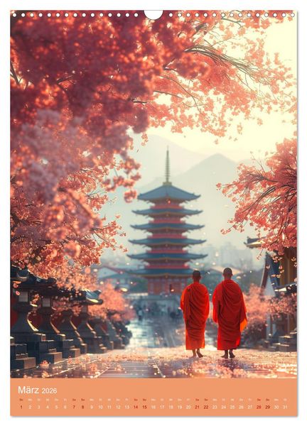 Produktbild: Meditative Stille (Wandkalender 2026 DIN A3 hoch), CALVENDO Monatskalender