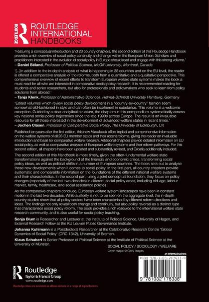Produktbild: Routledge Handbook of European Welfare Systems