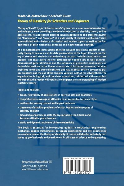 Produktbild: Theory of Elasticity for Scientists and Engineers
