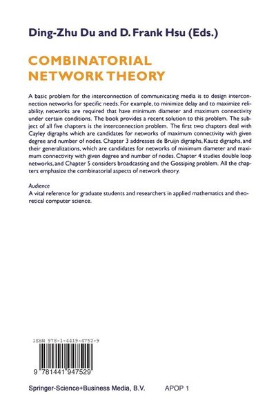 Produktbild: Combinatorial Network Theory