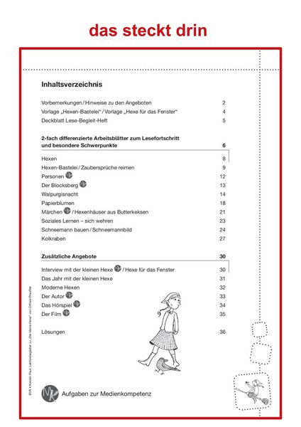 Produktbild: Lekt&uuml;rebegleiter &ndash; kompakt und differenziert: Die kleine Hexe