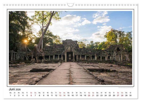 Produktbild: ANGKOR - IM REICH DER KHMER (Wandkalender 2026 DIN A3 quer), CALVENDO Monatskalender