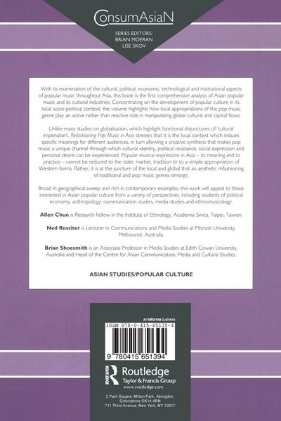 Produktbild: Refashioning Pop Music in Asia
