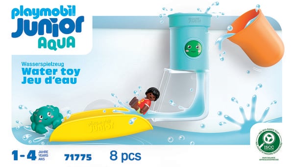 Produktbild: PLAYMOBIL 71775 JUNIOR AQUA: Wasserfalltank mit Rutsche
