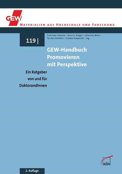 Produktbild: GEW-Handbuch Promovieren mit Perspektive