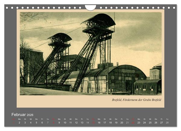 Produktbild: Saarland - vunn domols (frieher), Industrieanlagen (Wandkalender 2026 DIN A4 quer), CALVENDO Monatskalender