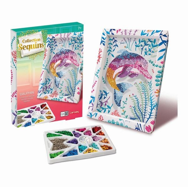 Produktbild: Lansay Collection Sequins Paillettenkunst Delfin