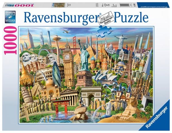 Puzzle Ravensburger Sehenswürdigkeiten weltweit 1000 Teile